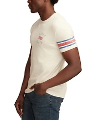 Lucky Brand Men's Athletic Short Sleeve Crewneck Logo Graphic T-Shirt