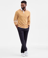 Club Room Men's Pencil Stripe Rugby Shirt, Macy's Exclusive