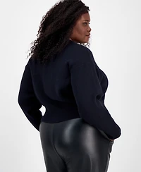 Bar Iii Trendy Plus Hardware Cardigan, Macy's Exclusive