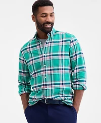 Club Room Men's Vine Plaid Button-Down Flannel Shirt, Macy's Exclusive
