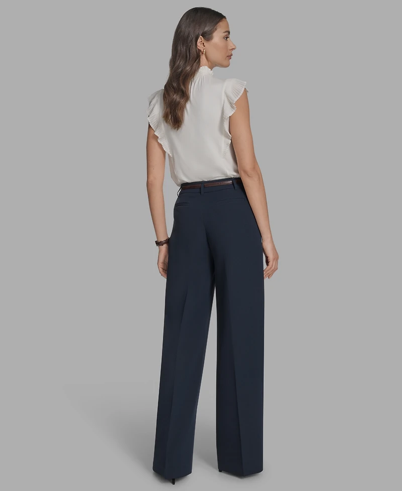 Bcbg Women's Belted Wide-Leg Pants