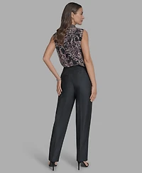 Bcbg Women's Denim Straight Leg Pants