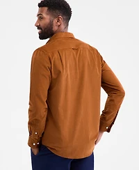 Club Room Men's Regular-Fit Stretch Corduroy Shirt, Created for Macy's