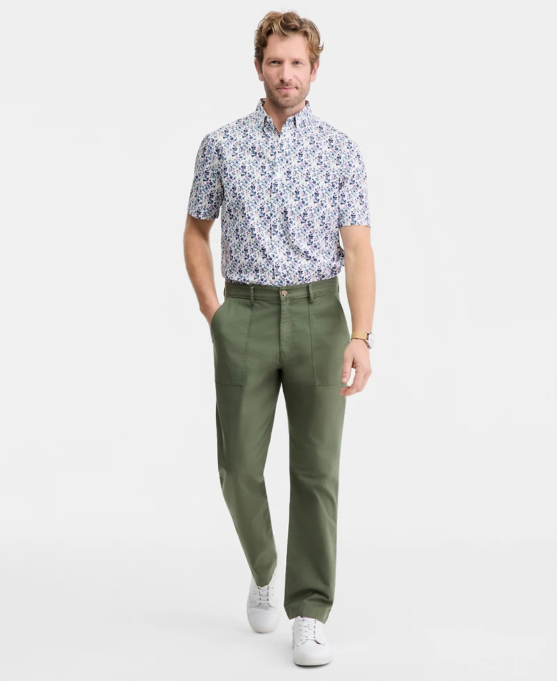 Club Room Men's Cotton Blend Relaxed Utility Pants, Macy's Exclusive