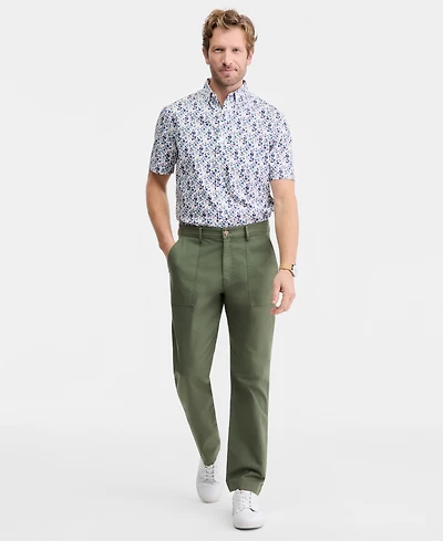 Club Room Men's Cotton Blend Relaxed Utility Pants, Macy's Exclusive