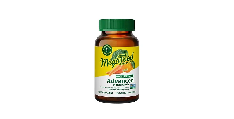 MegaFood Women's 40+ Advanced Multivitamin, 120 Tabs