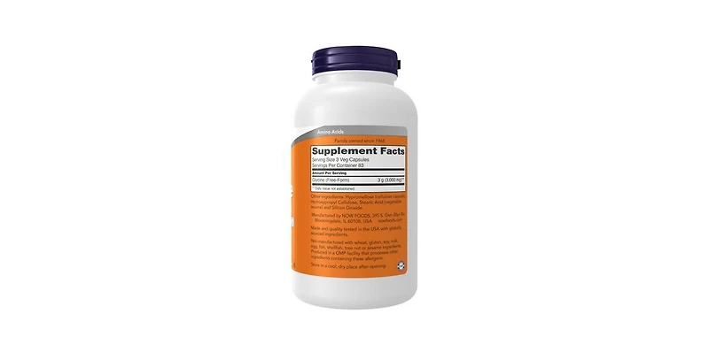 Now Foods Glycine ,1000 mg ,250 Veg Caps