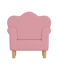 Cesicia Upholstered Kids Sofa, Princess Armchair for Children, Petal Shape Toddler Sofa Chair for Playroom, Children's Bedroom