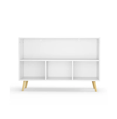 Cesicia Kids bookcase with Collapsible Fabric Drawers, Children's Book Display, Toy Storage Cabinet Organizer