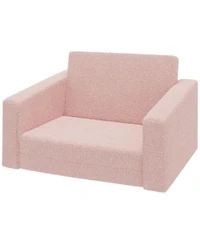 Cesicia 2 in 1 Kids Fold Out Chair Convertible Sofa to Lounger with Washable Cover for Boys Girls