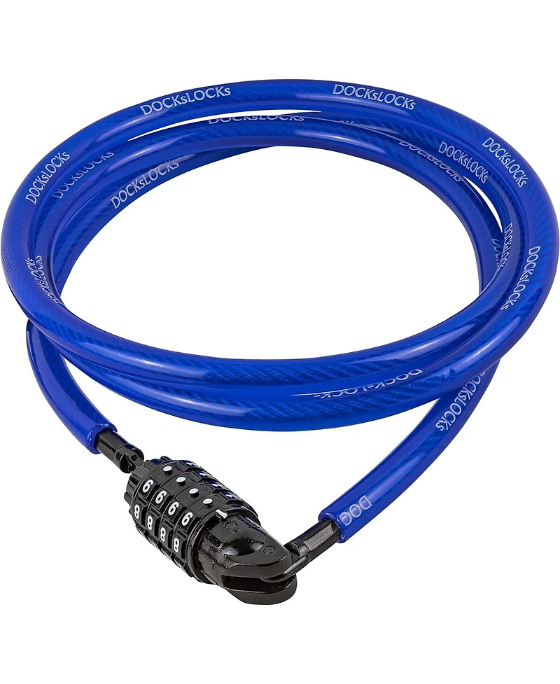 Weatherproof Straight Security Cable Lock with Resettable Combination, Anti-Theft Protection for Kayak, Bike, Paddleboard 5ft