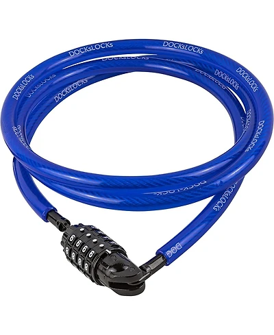 Weatherproof Straight Security Cable Lock with Resettable Combination, Anti-Theft Protection for Kayak, Bike, Paddleboard 5ft