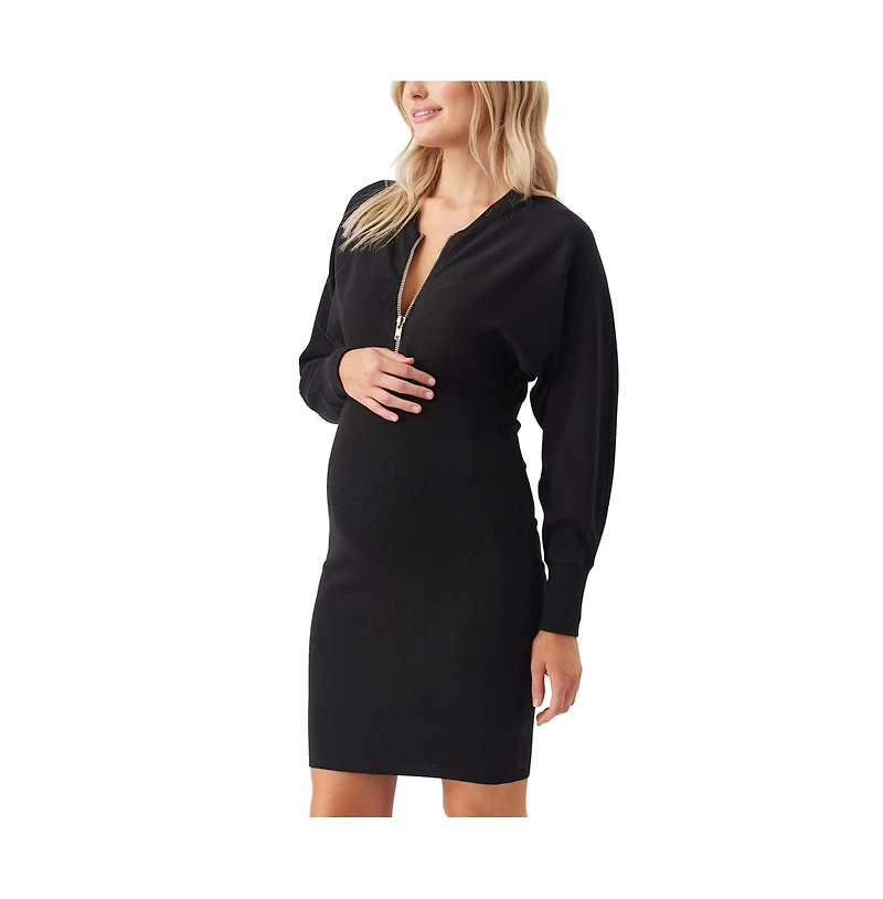 Ripe Maternity Zip Knit Nursing Dress