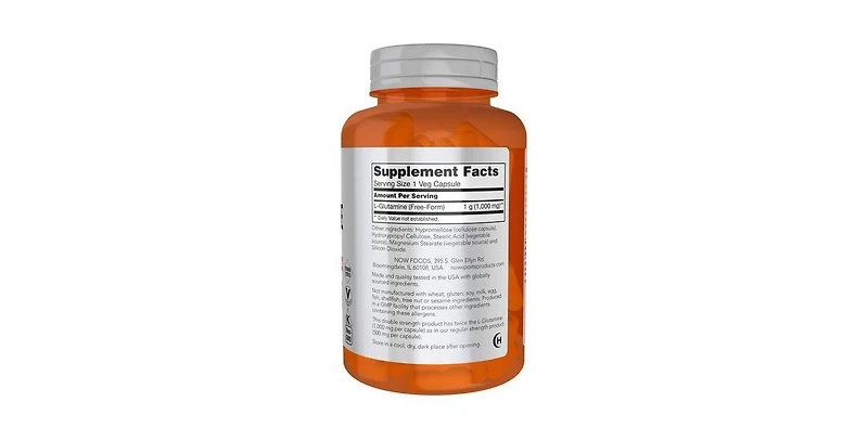 Now Foods L-Glutamine ,1000 mg ,120 Caps