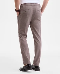 Club Room Men's Checked Plaid Pull-On Drawstring Trousers, Macy's Exclusive