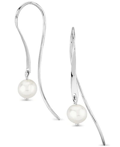 Macy's Cultured Freshwater Pearl (5mm) Love Knot Stud Earrings 14k Gold