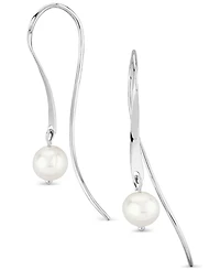 Macy's Cultured Freshwater Pearl (5mm) Love Knot Stud Earrings 14k Gold