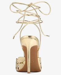 I.n.c. International Concepts Women's Hassana Strappy Lace-Up Dress Sandals, Exclusively at Macy's