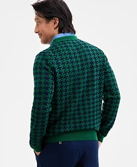 Club Room Men's Houndstooth Crewneck Sweater, Macy's Exclusive