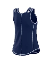 Wear by Erin Andrews Women's Navy Boston Red Sox Contrast Stitch Tank Top
