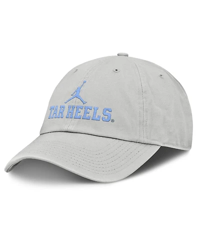 Jordan Men's Gray North Carolina Tar Heels 2025 On-Field Gameday Club Adjustable Hat