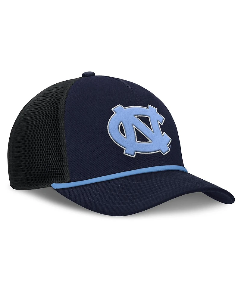 Jordan Men's Navy North Carolina Tar Heels Rise Primetime Trucker Adjustable Hat