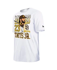 New Era Men's Fernando Tatis Jr. White San Diego Padres Caricature T-Shirt