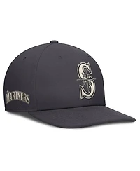 Nike Men's Anthracite Seattle Mariners Statement Pro Snapback Hat