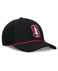 Nike Men's Black Stanford Cardinal Rise Primetime Trucker Adjustable Hat