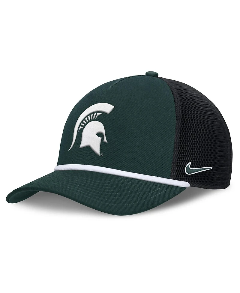 Nike Men's Green Michigan State Spartans Rise Primetime Trucker Adjustable Hat