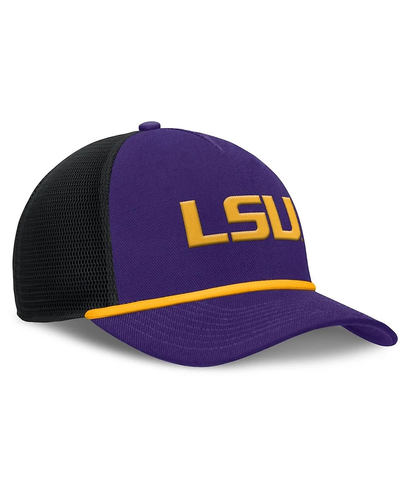 Nike Men's Purple Lsu Tigers Rise Primetime Trucker Adjustable Hat