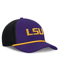 Nike Men's Purple Lsu Tigers Rise Primetime Trucker Adjustable Hat