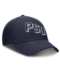 Nike Men's Navy Penn State Nittany Lions Slanted Primetime Rise Performance Adjustable Hat