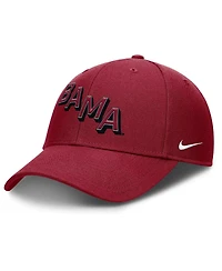 Nike Men's Crimson Alabama Crimson Tide Slanted Primetime Rise Performance Adjustable Hat