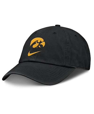 Nike Men's Black Iowa Hawkeyes Primetime Club Adjustable Hat