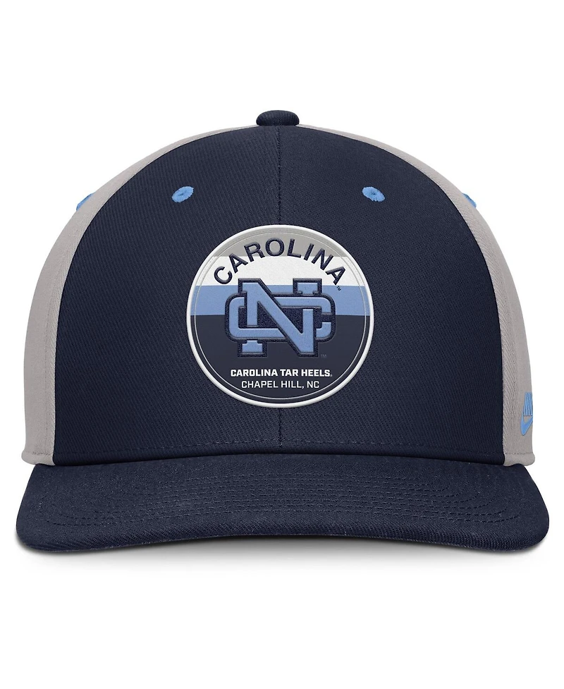 Nike Men's Navy/Gray North Carolina Tar Heels Prep Pro Performance Snapback Hat
