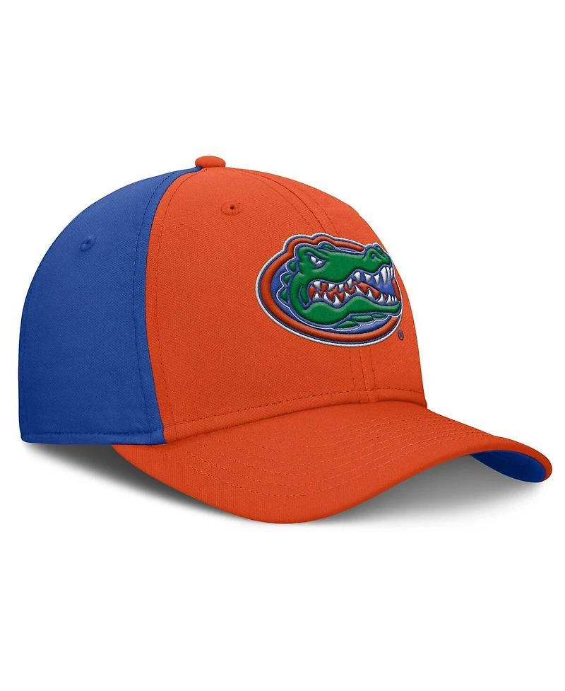 Jordan Men's Orange/Royal Florida Gators 2025 Sideline Rise Local Performance Flex Hat
