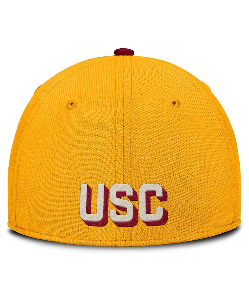 Nike Men's Gold Usc Trojans Legacy Rise Performance Flex Hat