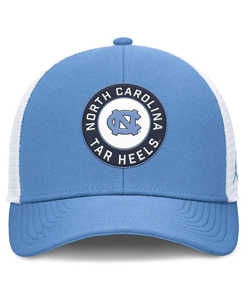 Jordan Men's Light Blue/White North Carolina Tar Heels Rise Primetime Performance Trucker Adjustable Hat