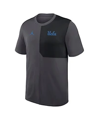 Jordan Men's Anthracite Ucla Bruins 2025 Sideline Uv Performance Coach T-Shirt