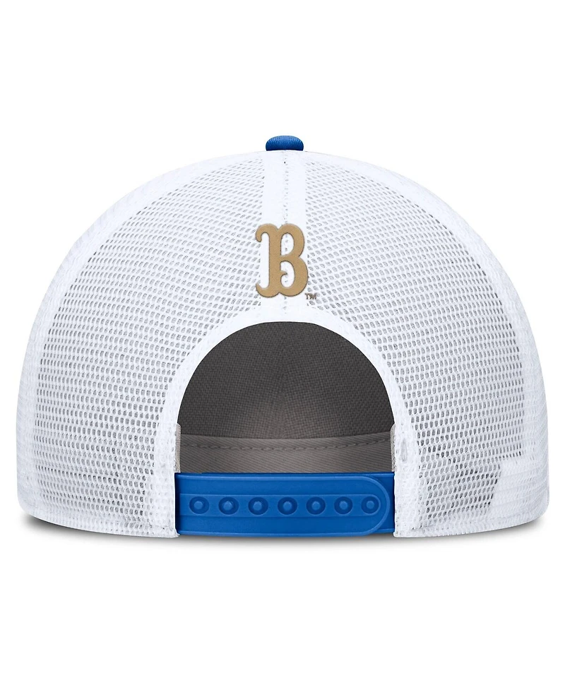 Jordan Men's Blue/White Ucla Bruins 2025 On-Field Rise Patch Trucker Adjustable Hat