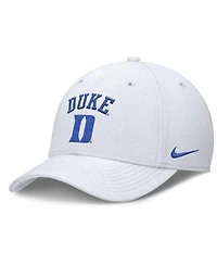 Nike Men's White Duke Blue Devils 2025 On-Field Rise Performance Flex Hat