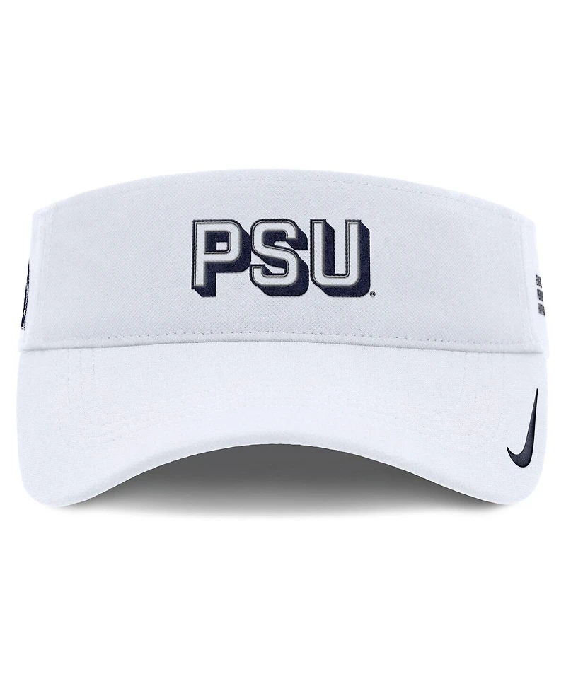 Nike Men's White Penn State Nittany Lions 2025 On-Field Gameday Performance Ace Adjustable Visor Hat