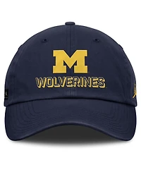 Jordan Men's Navy Michigan Wolverines 2025 On-Field Club Adjustable Hat