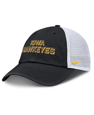 Nike Men's Black Iowa Hawkeyes 2025 Gameday On-Field Club Adjustable Trucker Hat