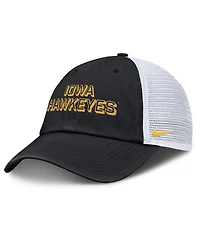Nike Men's Black Iowa Hawkeyes 2025 Gameday On-Field Club Adjustable Trucker Hat