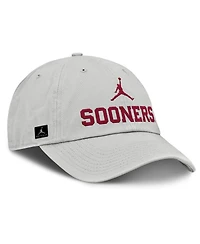 Jordan Men's Gray Oklahoma Sooners 2025 On-Field Gameday Club Adjustable Hat