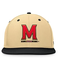Fanatics Men's Gold/Black Maryland Terrapins Balance Fitted Hat
