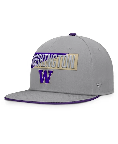 Fanatics Men's Gray Washington Huskies Duo Snapback Hat