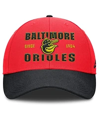 Nike Men's Crimson/Black Baltimore Orioles Neon 90s Rise Adjustable Hat